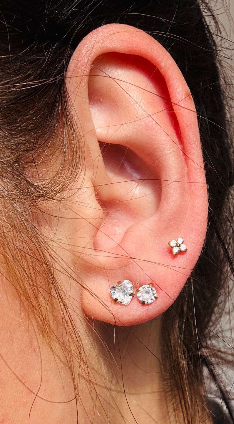 Customer photo review of Cute Four Piercing | Titan