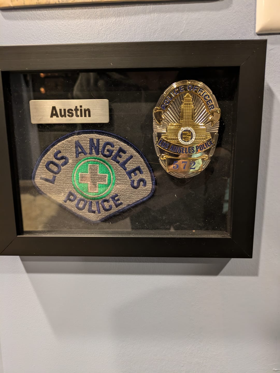Customer photo review of LAPD Police Officer Los Angeles Police Badge Customizable Number