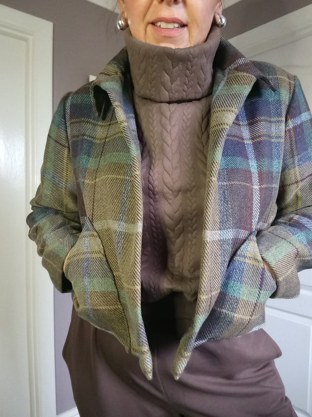 Customer photo review of Tartan Wool Touch Fabric