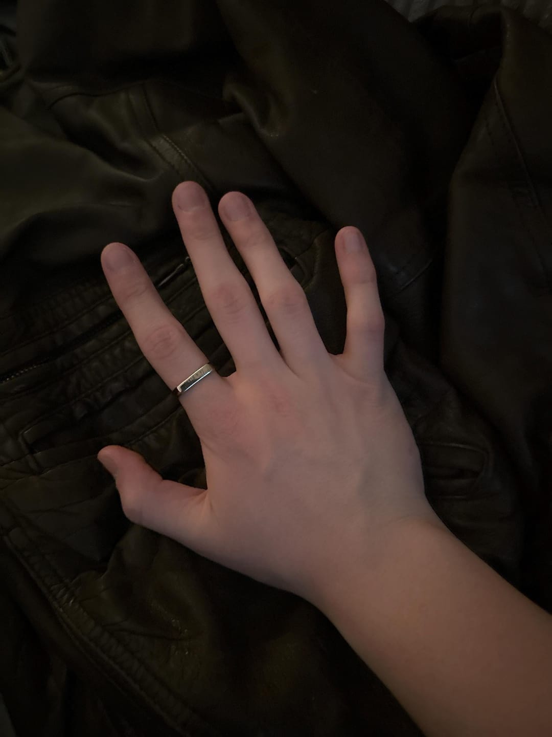 Customer photo review of Personalised Silver Signet Ring