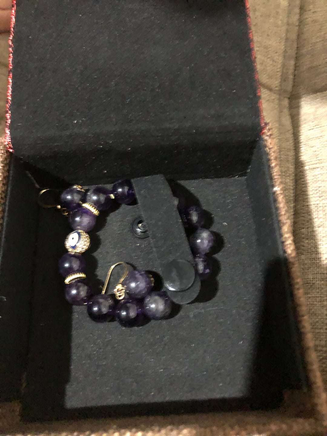 Customer photo review of Evil Eye Bracelet for Positive Energies, Good Luck, Good Karma & Protection