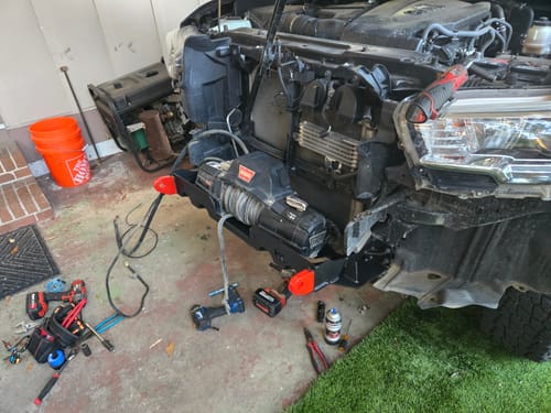 Customer photo review of Toyota Tacoma 3rd Gen Hidden Winch Mount