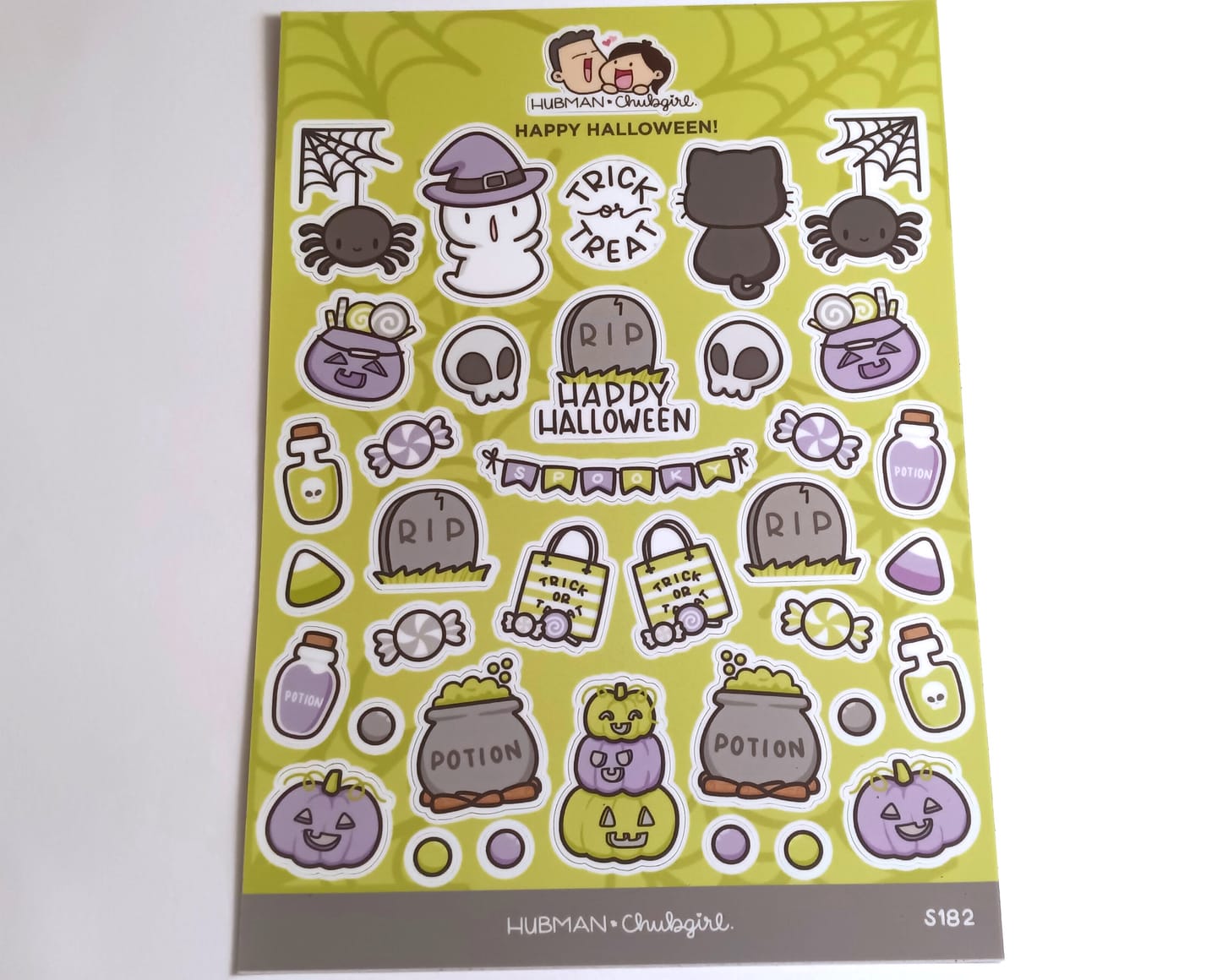 Customer photo review of Happy Halloween! Sticker Sheet