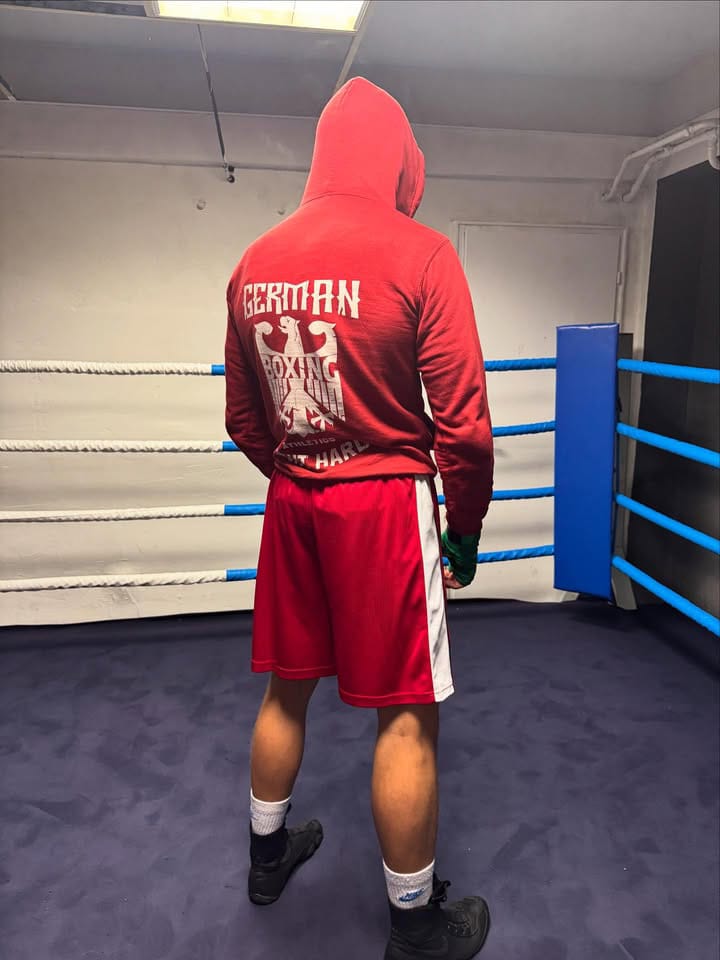 Customer photo review of GERMAN BOXING ATHLETICS HOODIE (BACKPRINT)