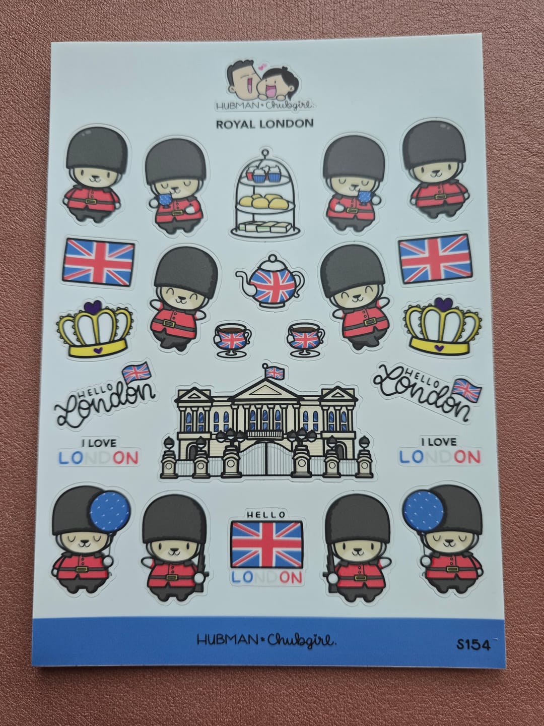 Customer photo review of Royal London Sticker Sheet