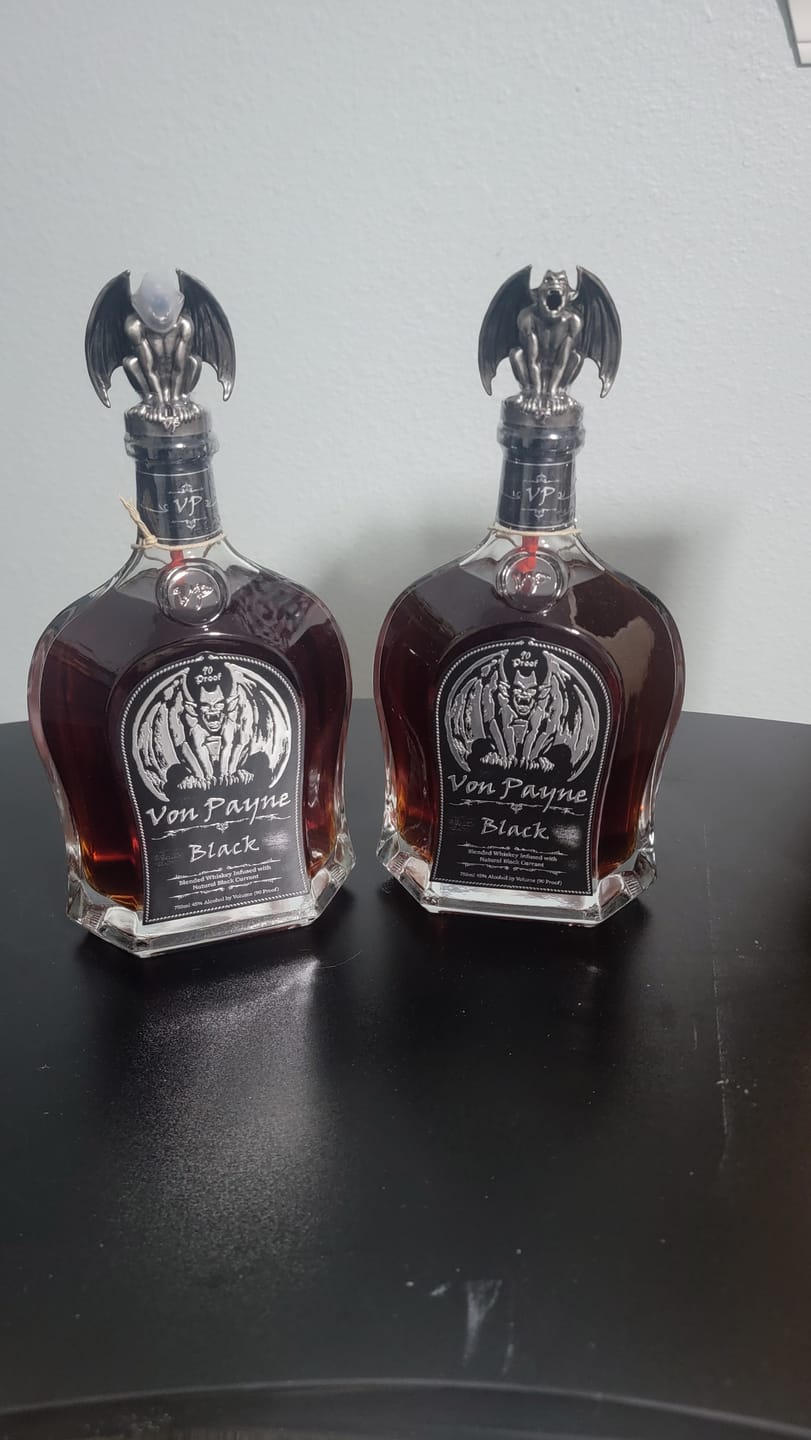 Customer photo review of Von Payne Black Blended Whiskey (2) Bottle Bundle