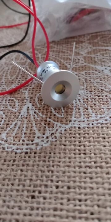 Customer photo review of Small Spot Light 1W Mini LED Spotlight 12V Dimmable 15mm Cutout Recessed Downlight IP65 Ceiling Lamp Showcase Display Lighting