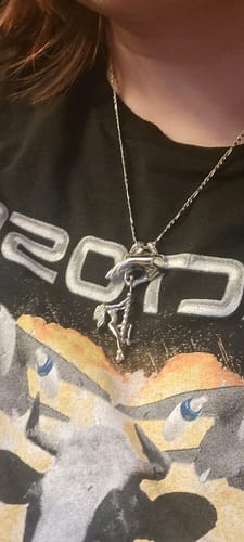 Customer photo review of DANCING WITH DEATH PENDANT