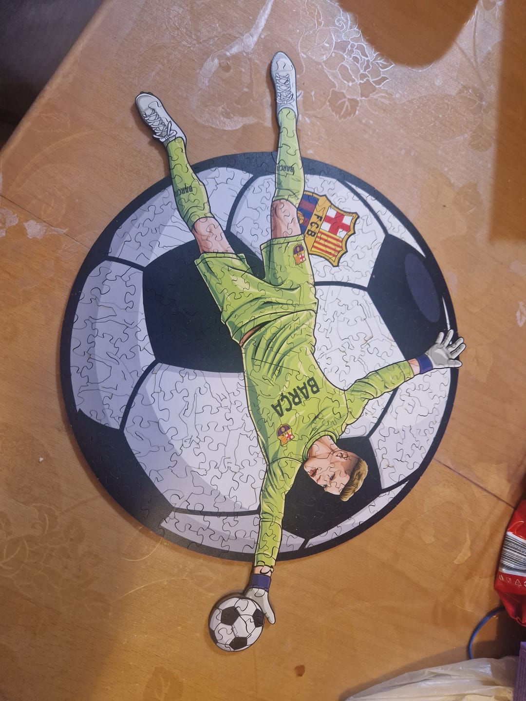 Customer photo review of Marc-André Ter Stegen - Wooden Puzzle