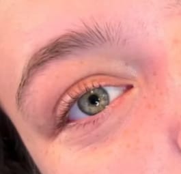 Customer photo review of LASH AND BROW LIFT 3 STEP SYSTEM