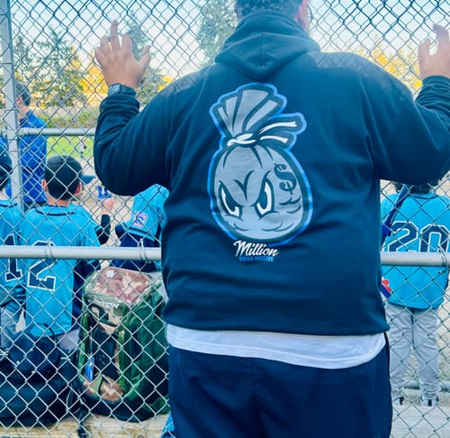 Customer photo review of Respect the Hustle - Black Hoodie Sweatshirt