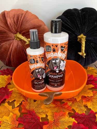 Customer photo review of Spooky Edition: Pumpkin Latte Dog Shampoo