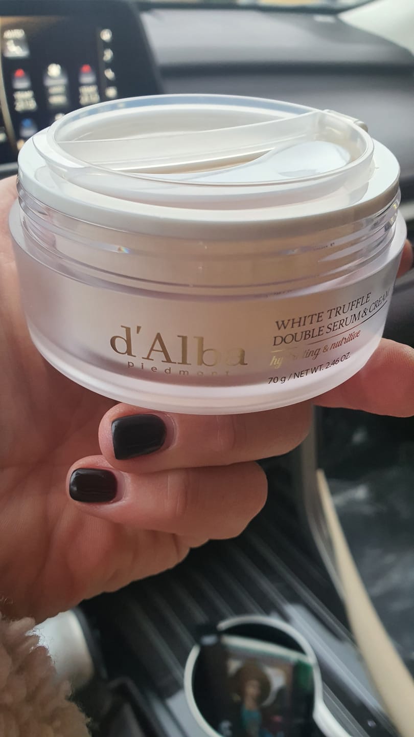 Customer photo review of Pretnovecošanās krēms ar baltām trifelēm d'Alba White Truffle Double Serum & Cream