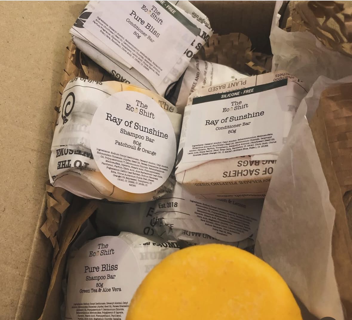 Customer photo review of Hair Fall Defense, Dry and Damaged Hair - Ray of Sunshine Shampoo Bar