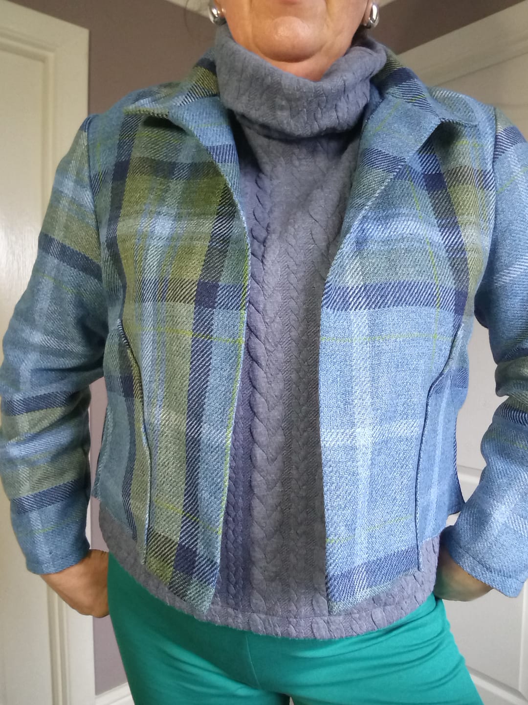 Customer photo review of Tartan Wool Touch Fabric