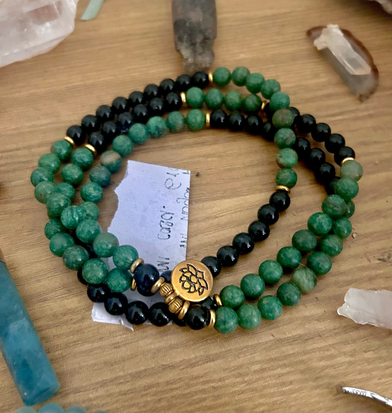 Customer photo review of Buddha Stones Eye Of Horus Protection Copper Cuff Bracelet Bangle