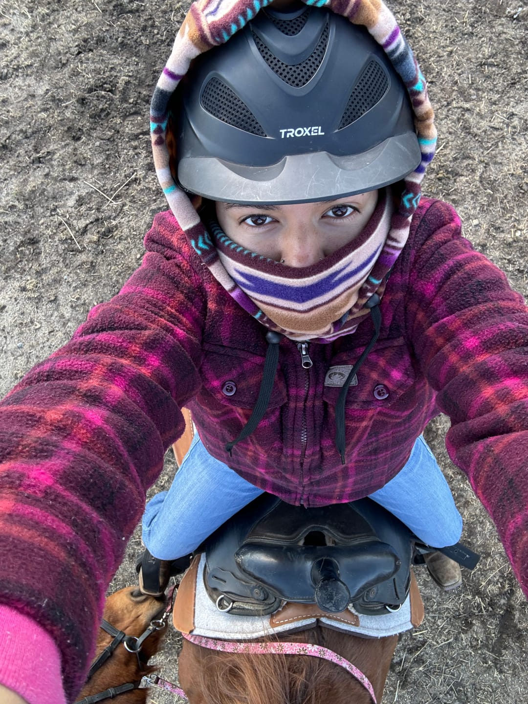 Customer photo review of Fleece Hood