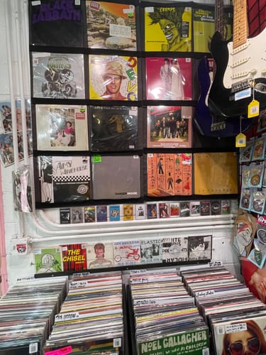 Customer photo review of 12" Vinyl Record Display Frame - LP Wall Storage
