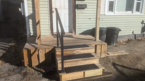 Customer photo review of Stair Handrail Kit