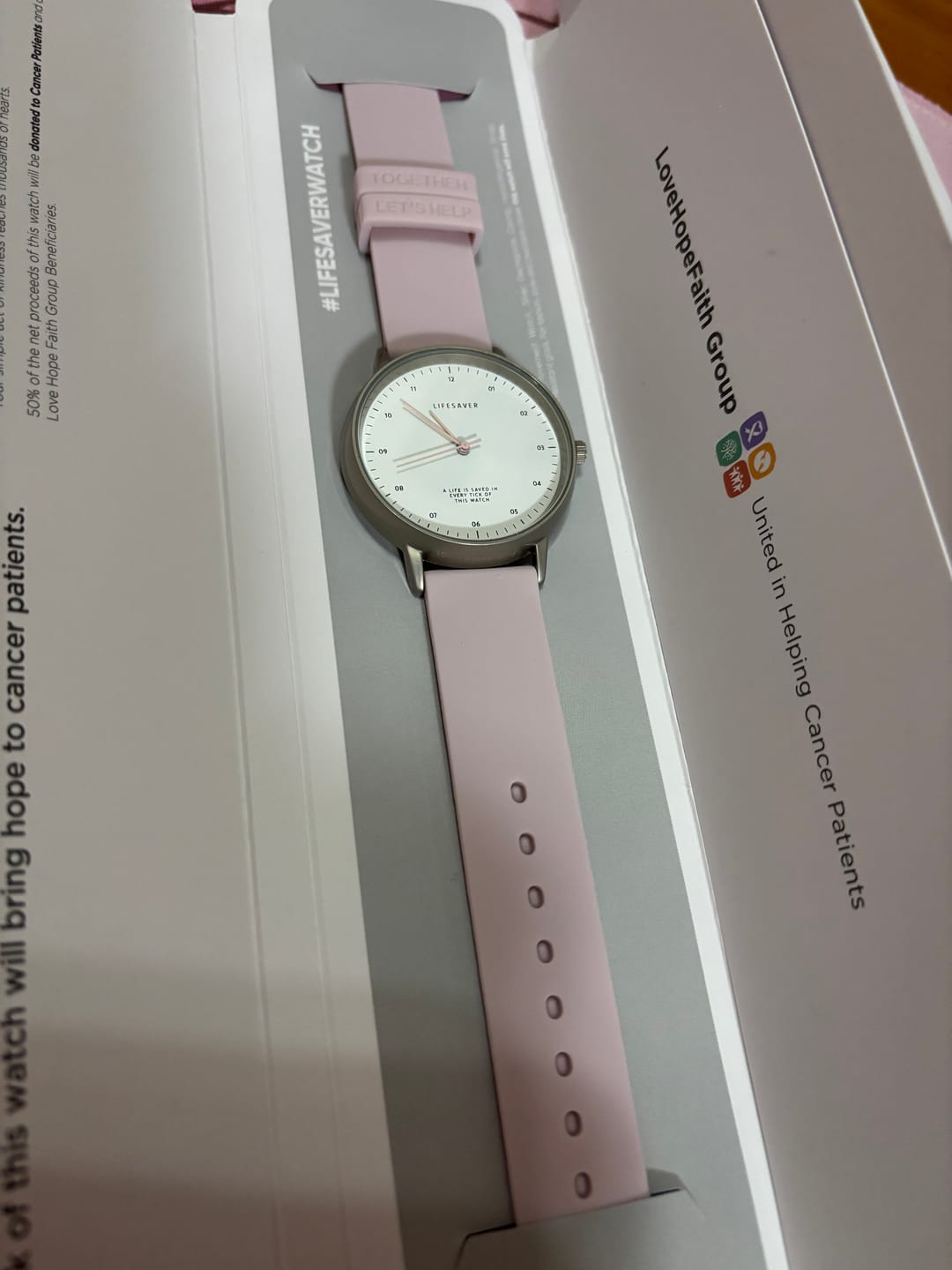 Customer photo review of Life Saver Watch 4.0 – Pink