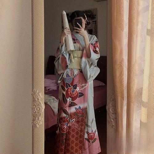 Customer photo review of Tsubaki Women Festival Yukata