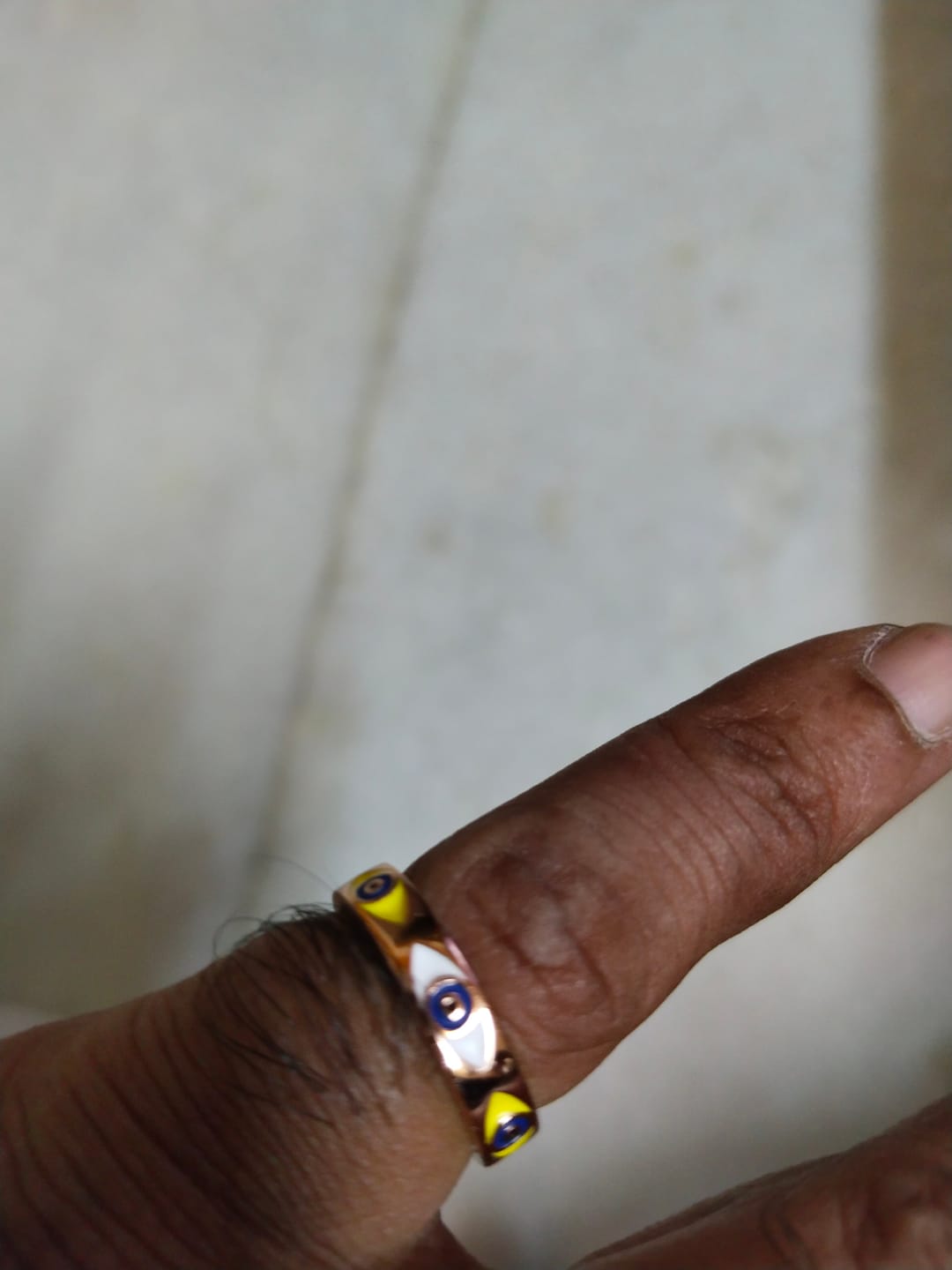 Customer photo review of Mystic Evil Eye Silver Ring