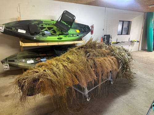 Customer photo review of Hunting Blind Raffia Grass (Pack)