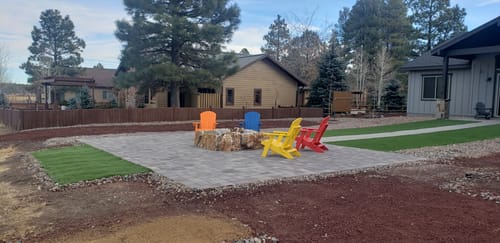 Customer photo review of DURAWEATHER POLY® Folding Adirondack Chair With Built-in Cup Holders King-Size