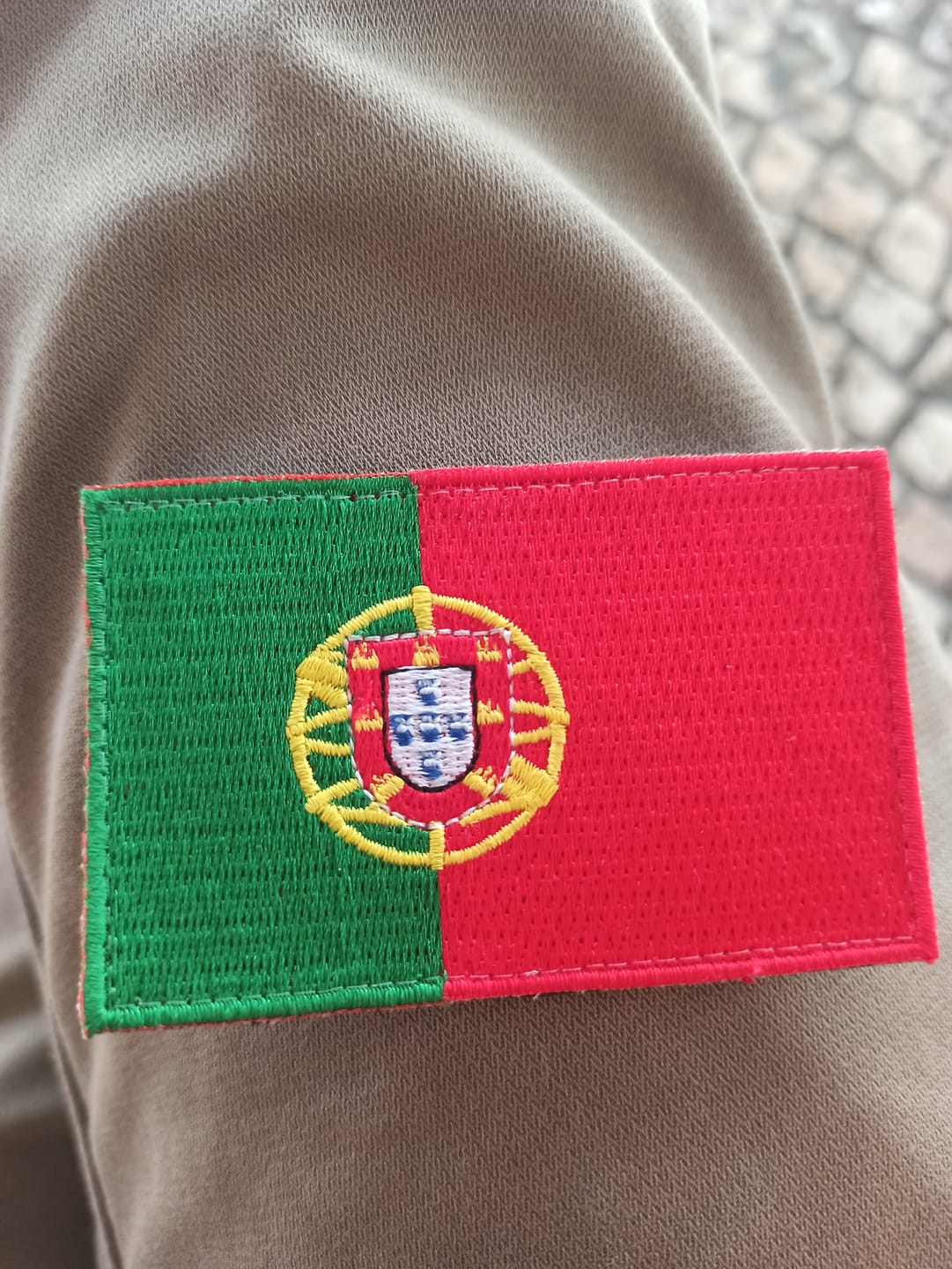 Customer photo review of Parche Banderas Paises Mundo