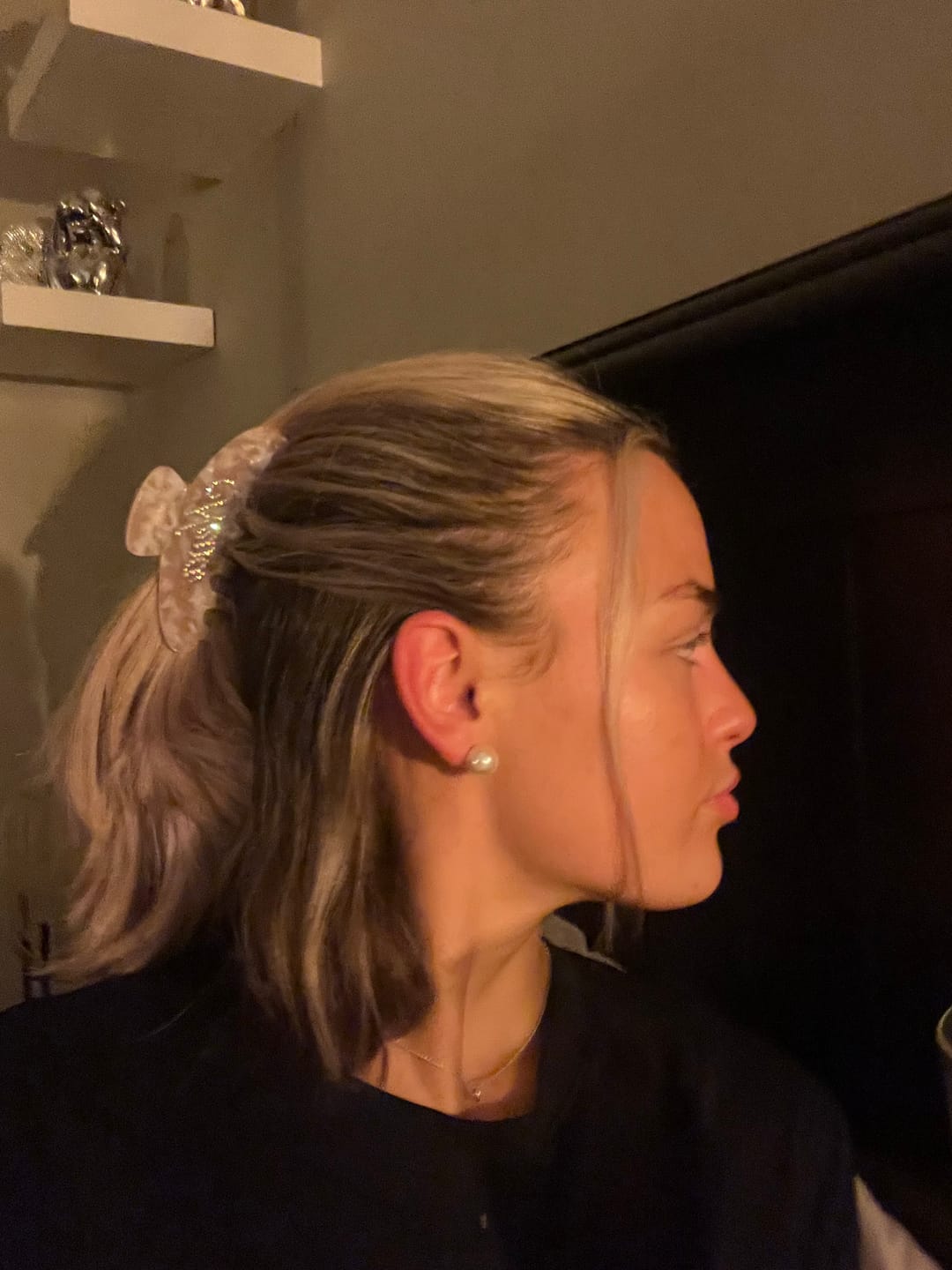 Customer photo review of custom hair claw clip