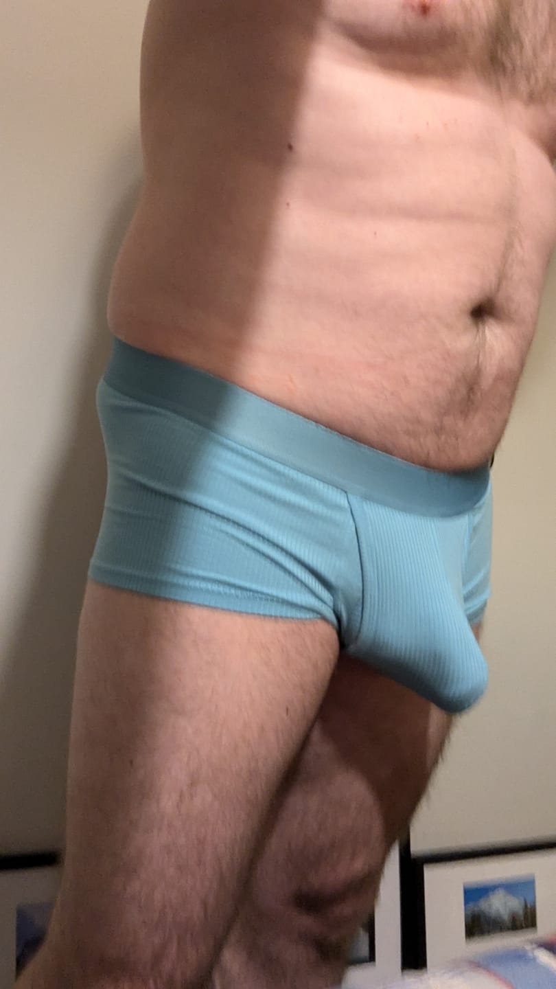 Customer photo review of 3 Pack Separate Ball Support Pouch Trunks