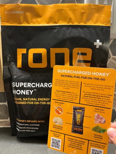 Customer photo review of (15-Pack) SuperCharged Honey Packets