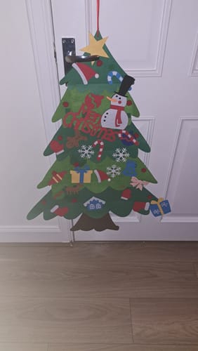 Customer photo review of Felt Christmas Tree - Montessori Kids Toy