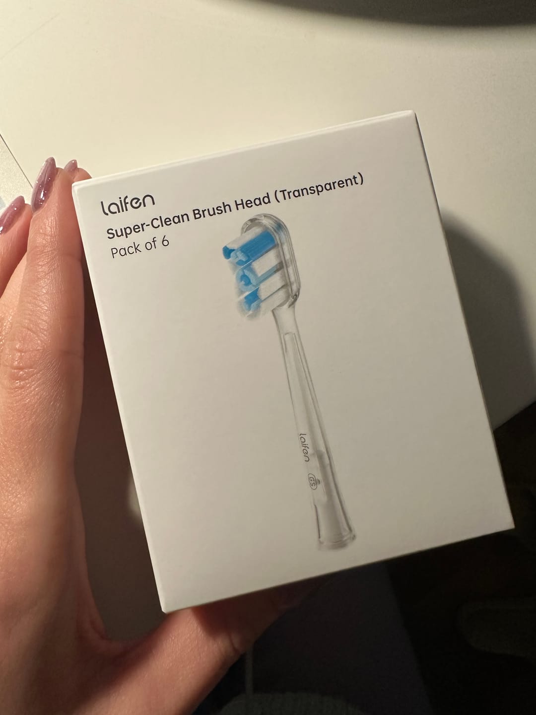 Customer photo review of Laifen Wave Toothbrush Heads