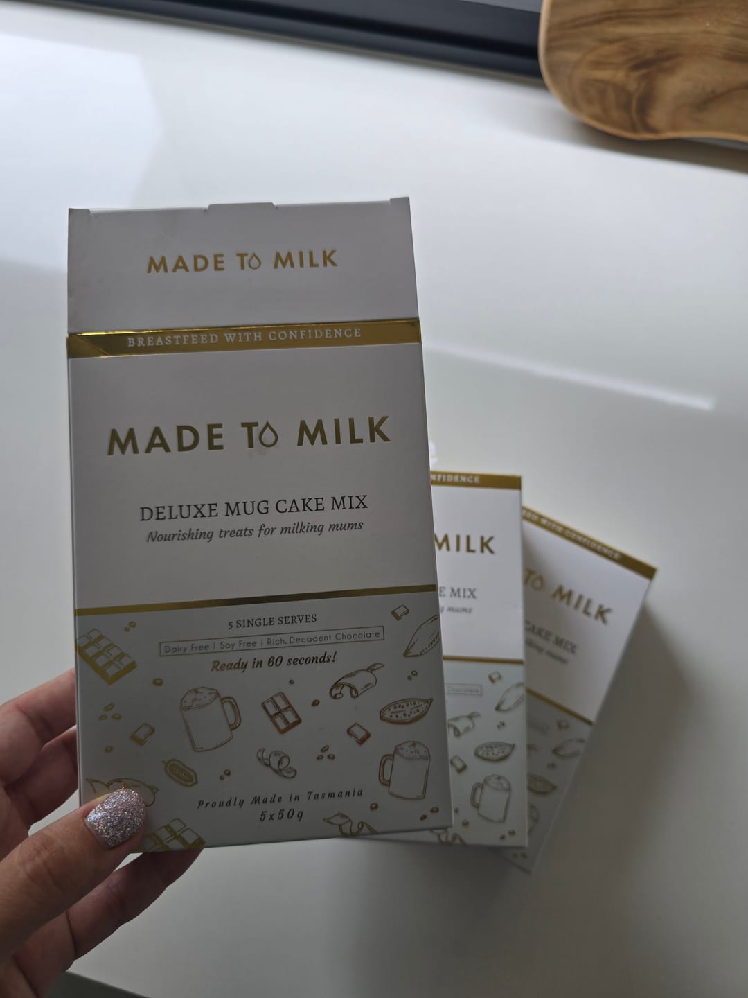 Customer photo review of Chocolate Mug Cake Mix - 5 SERVE PACK