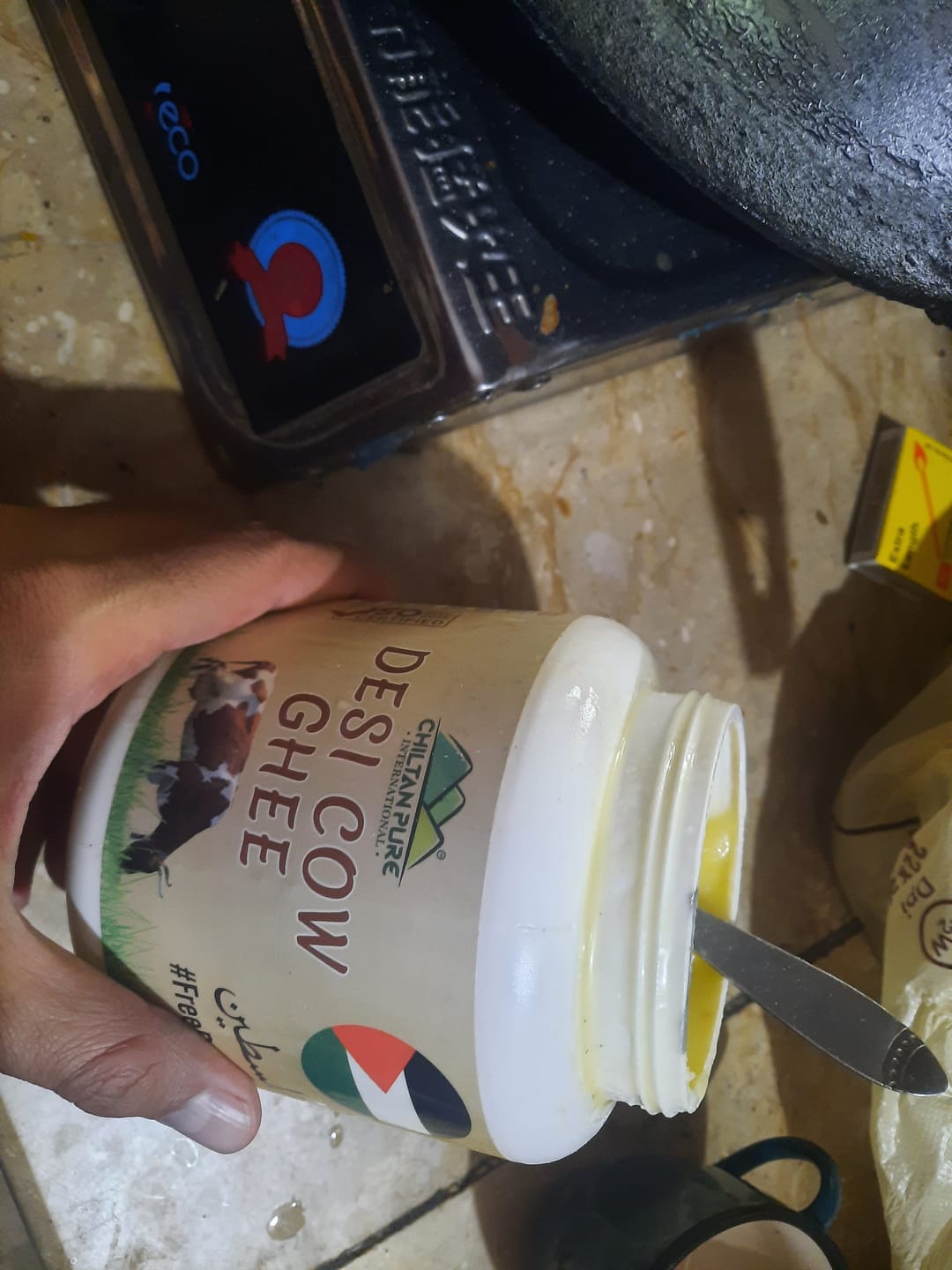 Customer photo review of Desi Cow Ghee 🐄 The Natural Way to Strengthen Body, Mind, Bones , and Heart Health ,, No.1 Cow Ghee in PAK 🇵🇰