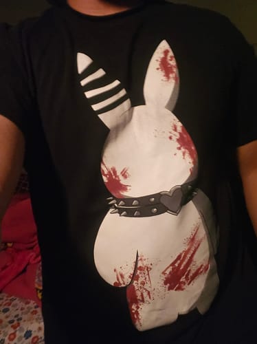 Customer photo review of Bloody Rabbit Tee