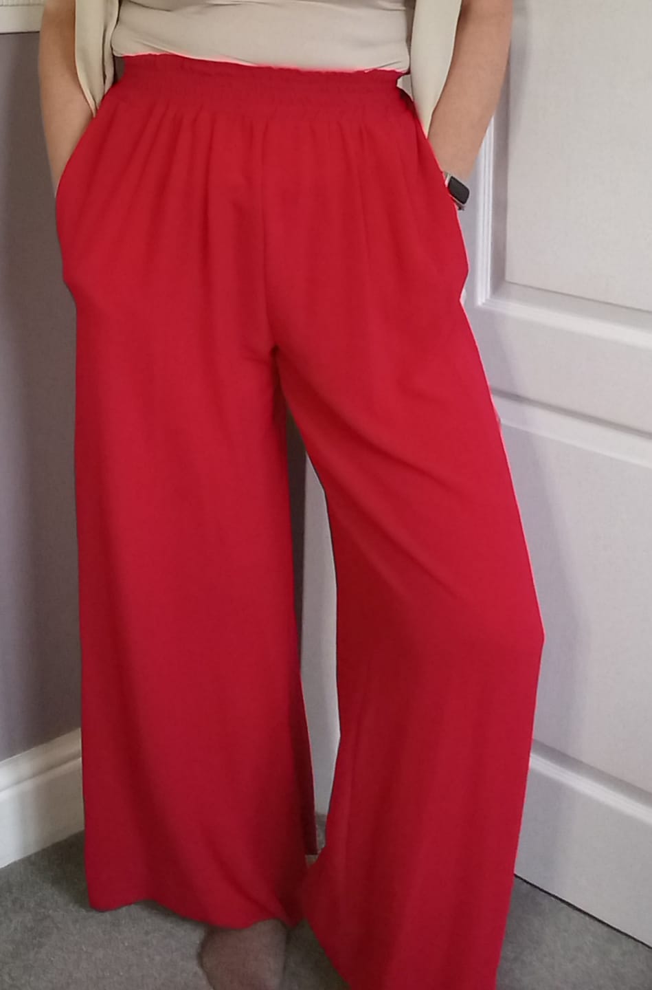 Customer photo review of Plain Bubble Crepe Fabric