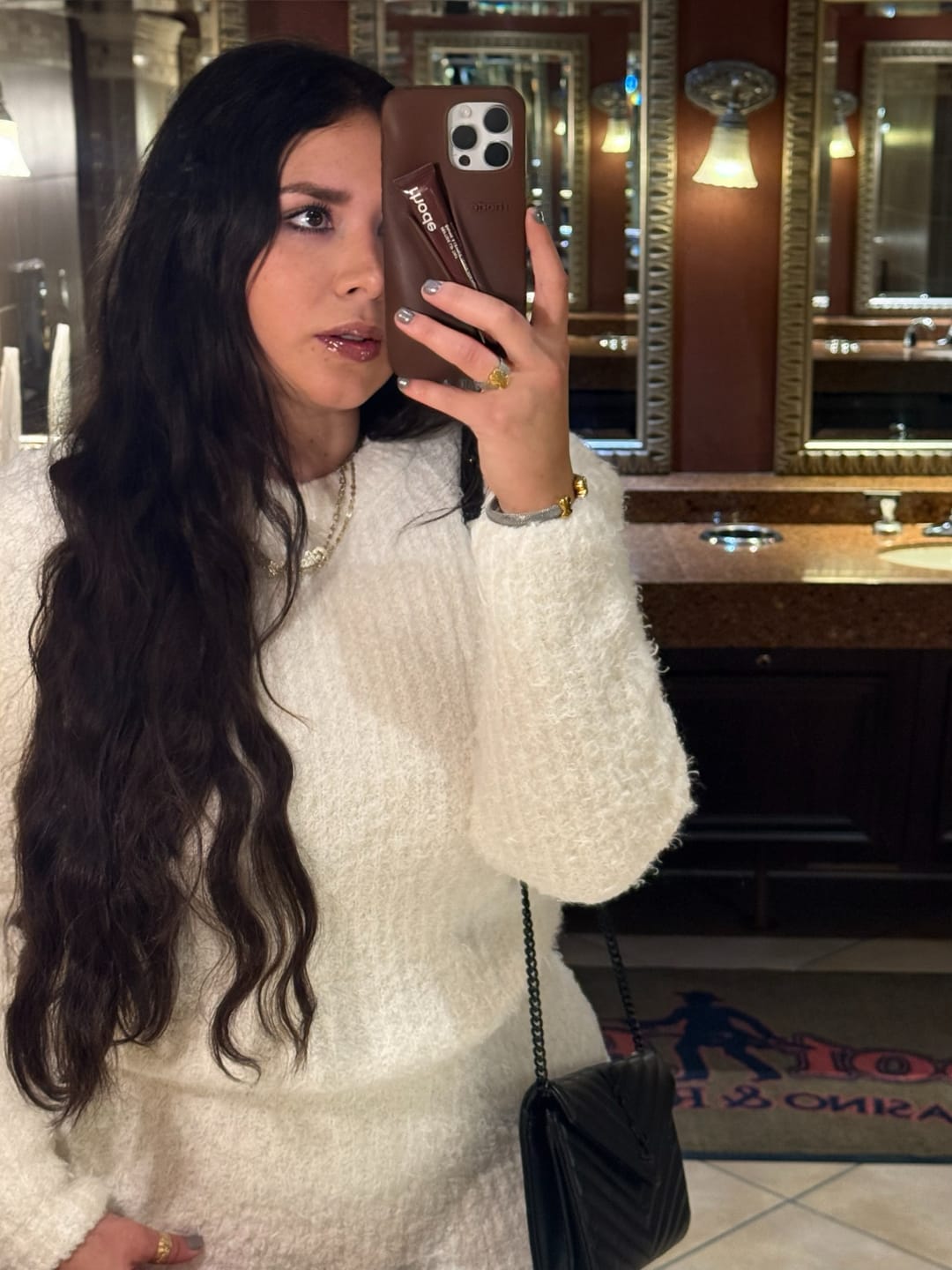 Customer photo review of Dark Brown #2 Natural Wave DIY Hair Extensions Home Kit