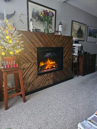 Customer photo review of Dimplex 33" Multi-Fire XHD Plug-in Electric Firebox - Logs
