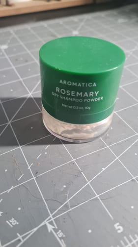 Customer photo review of Rosemary Dry Shampoo Powder