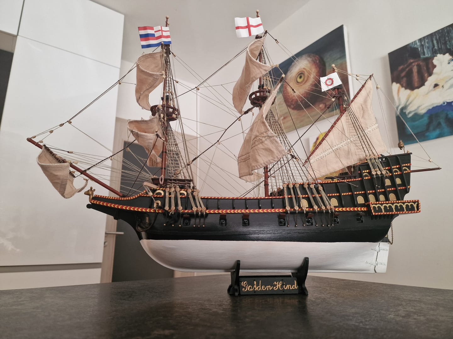 Customer photo review of Maqueta Barco Golden Hind