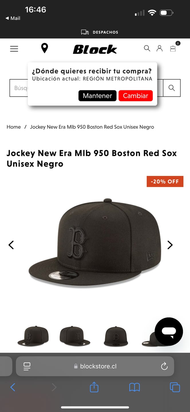 Customer photo review of Jockey New Era Mlb 950 Boston Red Sox Unisex Negro