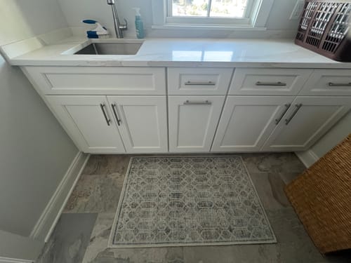 Customer photo review of Chantilly Lace Machine Washable in Multicolor : Runner Rug
