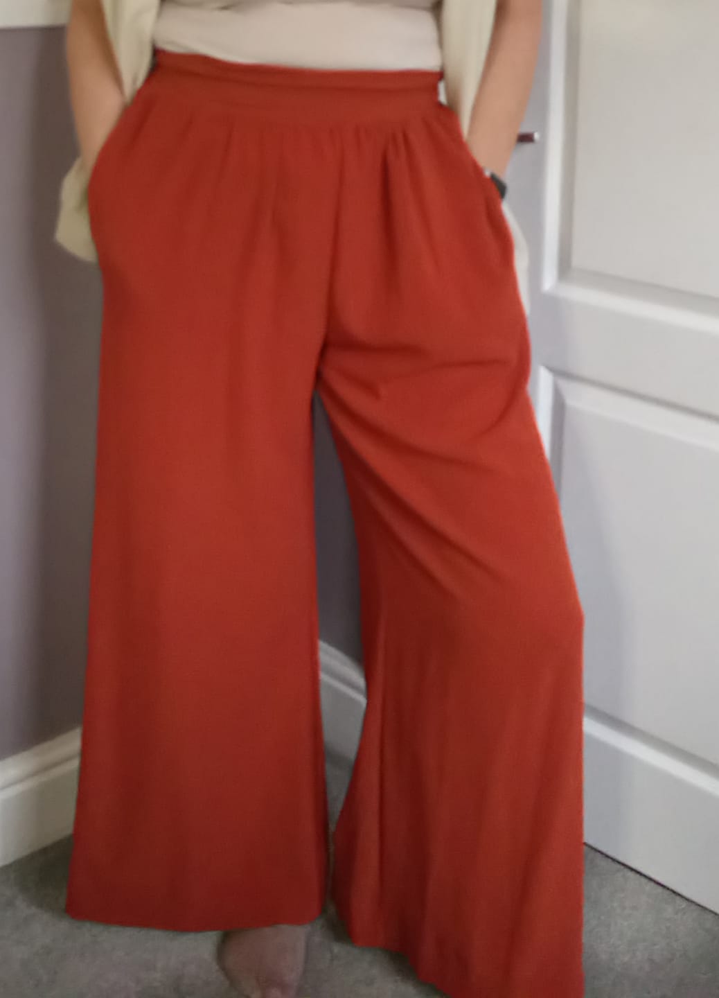 Customer photo review of Plain Bubble Crepe Fabric