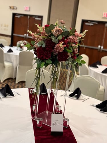 Customer photo review of Clearance July Birth Flower 3pcs Delphinium Stems Larkspur Silk Flowers Wholesale
