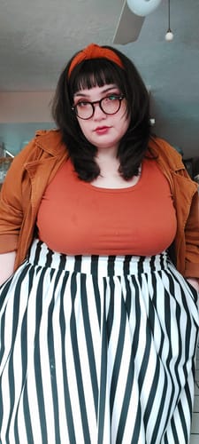 Customer photo review of Sleepy Hollow™ The Katrina Skirt in Black and White