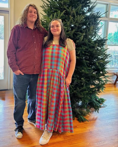 Customer photo review of LEILA DRESS | CROSSWAY CHEX