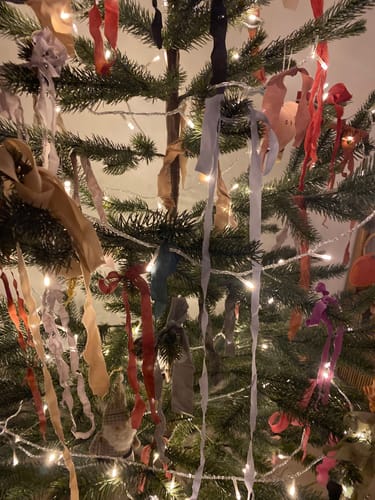 Customer photo review of WEAVER'S RIBBON {Assorted Colors}