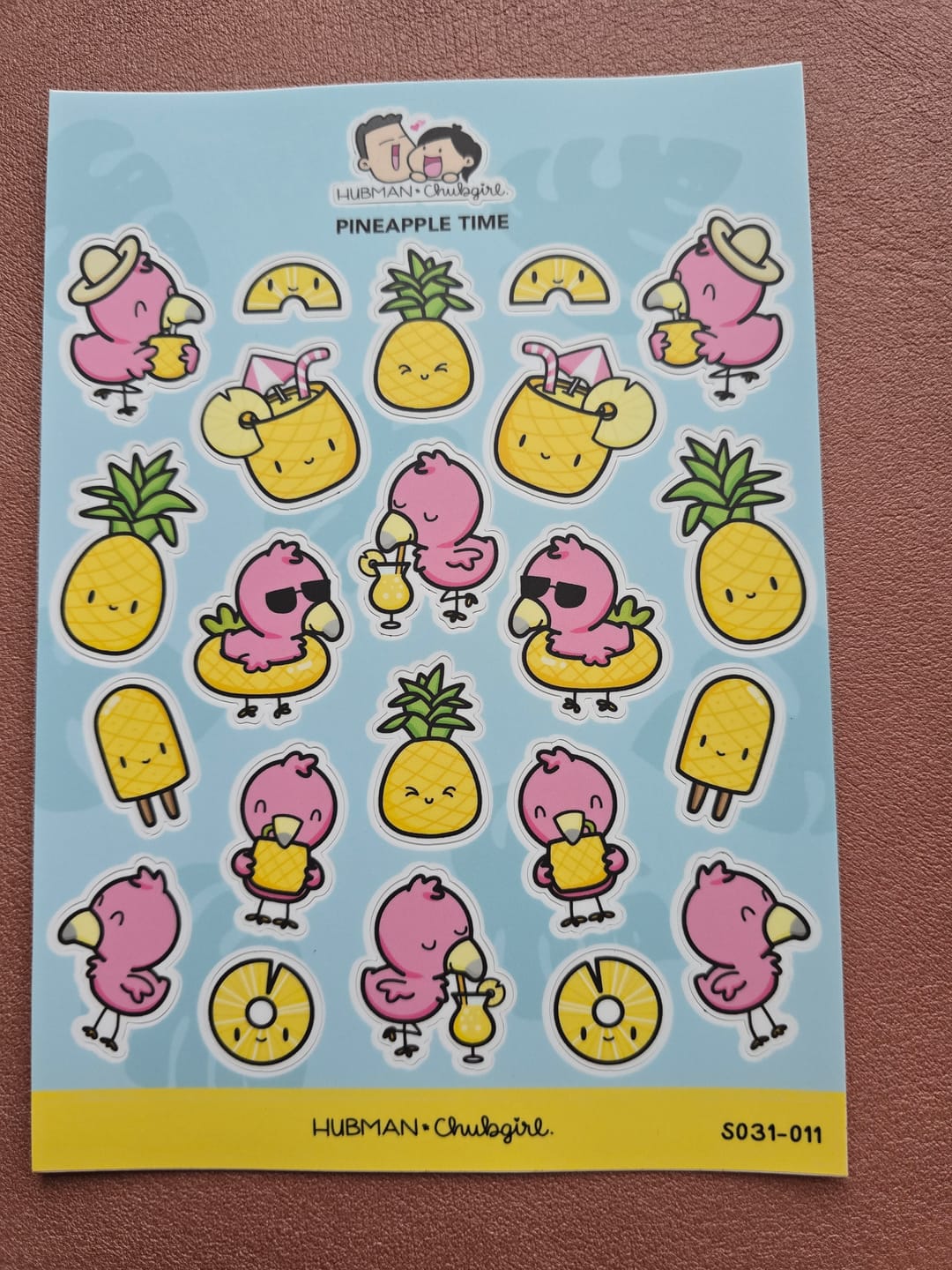 Customer photo review of Sticker Sheet - Pineapple Time